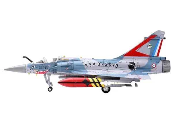 Dassault Mirage 2000-5F Fighter Aircraft "70th Anniversary of Corsica Squadron" French Air Force "Wing" Series 1/72 Diecast Model by Panzerkampf #5
