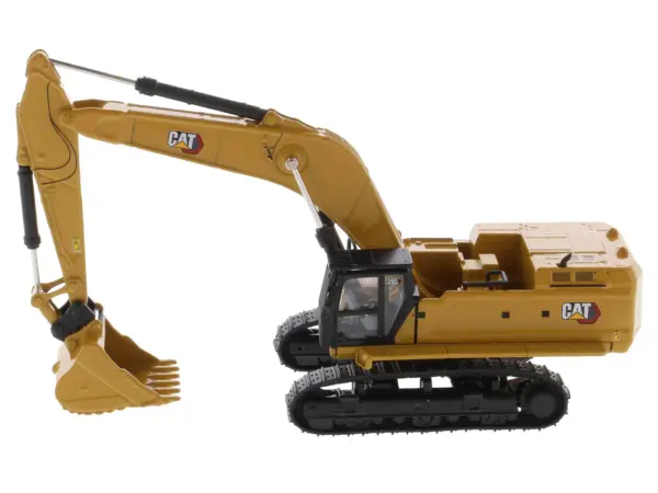 CAT Caterpillar 395 Next-Generation Hydraulic Excavator (General Purpose Version) Yellow with Additional Tools "High Line Series" 1/87 (HO) Diecast Model by Diecast Masters #3