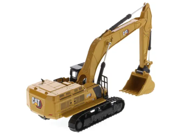 CAT Caterpillar 395 Next-Generation Hydraulic Excavator (General Purpose Version) Yellow with Additional Tools "High Line Series" 1/87 (HO) Diecast Model by Diecast Masters #4