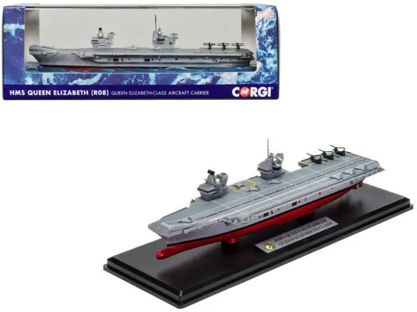 HMS Queen Elizabeth (R08) Aircraft Carrier "Queen Elizabeth-Class" British Royal Navy "Naval Power" Series 1/1250 Diecast Model by Corgi #1