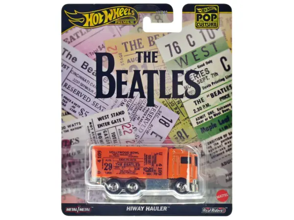 Hiway Hauler Orange with Concert Ticket Graphics "The Beatles" "Pop Culture" Series Diecast Model Car by Hot Wheels #1