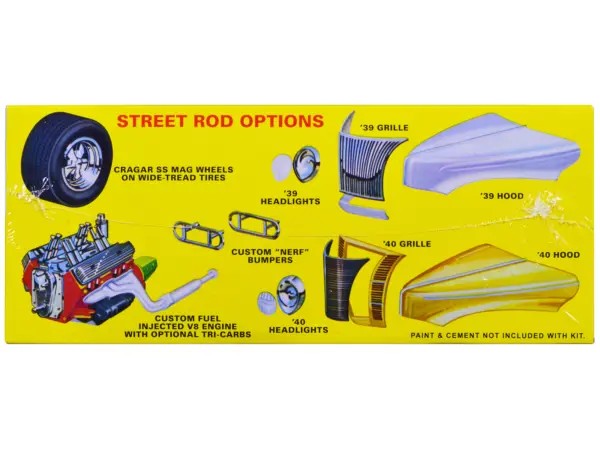 Skill 2 Model Kit 1939 Ford Tudor Sedan "Street Rod" Series 1/25 Scale Model by AMT #2