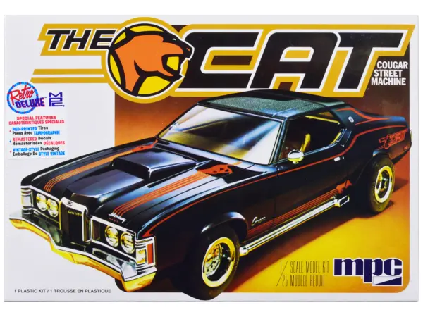 Skill 2 Model Kit 1973 Mercury Cougar "The Cat" 1/25 Scale Model by MPC #1