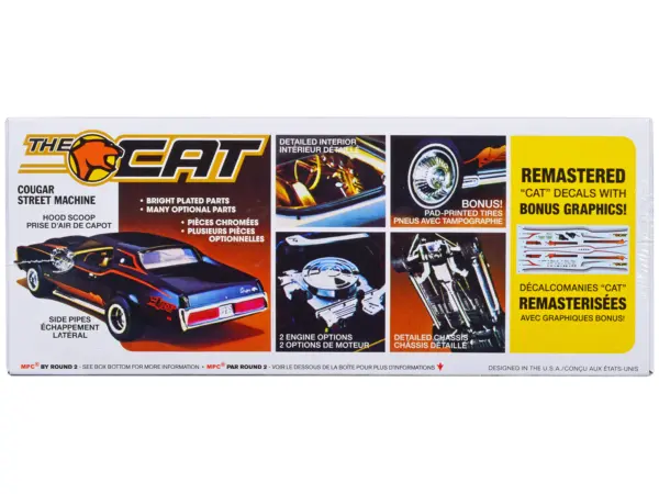 Skill 2 Model Kit 1973 Mercury Cougar "The Cat" 1/25 Scale Model by MPC #3