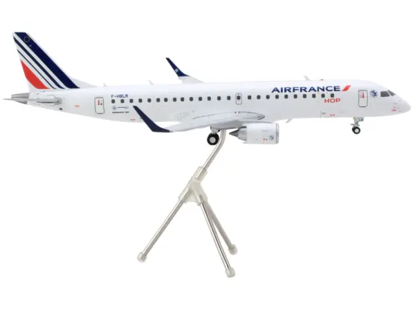 Embraer ERJ-190 Commercial Aircraft "Air France Hop" (F-HBLN) White with Striped Tail "Gemini 200" Series 1/200 Diecast Model Airplane by GeminiJets #2