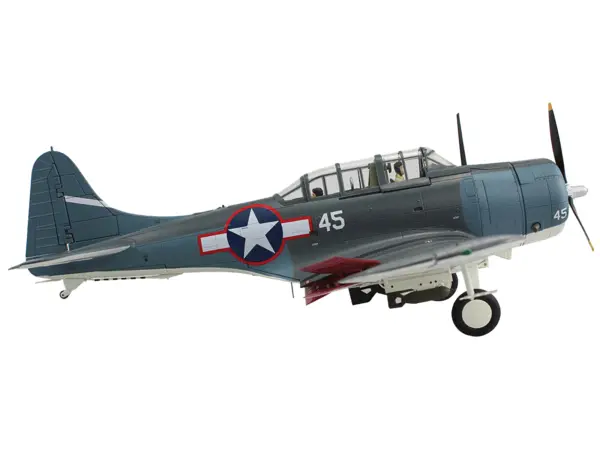 Douglas SBD-5 Dauntless Bomber Aircraft "VB-16 USS Lexington" (1943) United States Navy "Premium Collection" 1/32 Diecast Model by Hobby Master #3