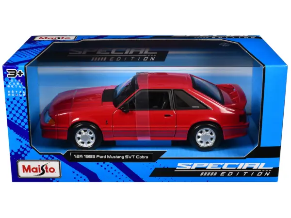 1993 Ford Mustang SVT Cobra Red "Special Edition" Series 1/24 Diecast Model Car by Maisto #3
