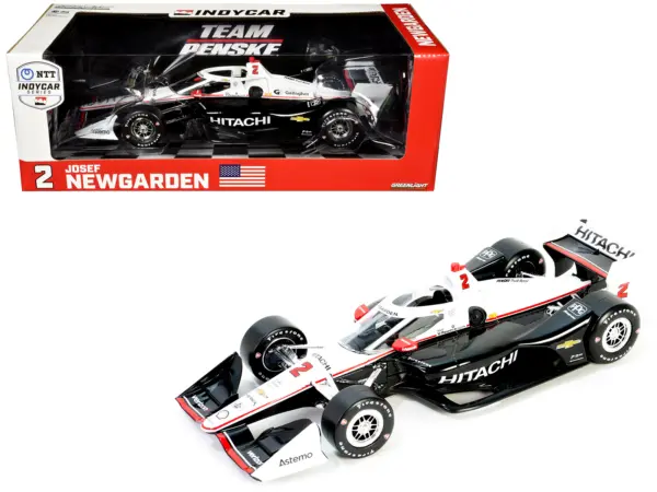Dallara IndyCar #2 Josef Newgarden "Hitachi" Team Penske (Road Course Configuration) "NTT IndyCar Series" (2024) 1/18 Diecast Model Car by Greenlight #1