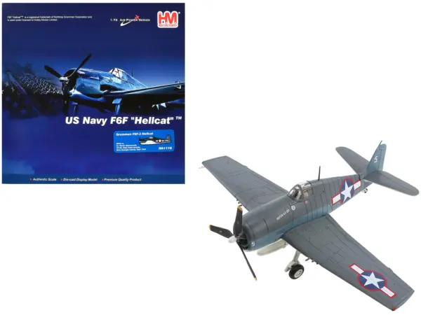 Grumman F6F-3 Hellcat Fighter Aircraft "Ruth-Less Lt. Oscar Chenoweth VF-38 Segi Point Airstrip New Georgia Island" (1943) United States Navy "Air Power Series" 1/72 Diecast Model by Hobby Master #1