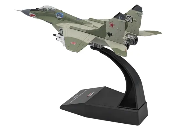 Mikoyan-Gurevich MiG-29 Fighter Aircraft "120th GvIAP Domna Airfield" (2001) Russian Air Force 1/100 Diecast Model Airplane #4