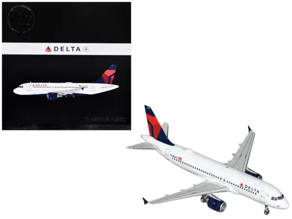 Airbus A320 Commercial Aircraft "Delta Air Lines" (N376NW) White with Red and Blue Tail "Gemini 200" Series 1/200 Diecast Model Airplane by GeminiJets #1