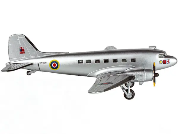 Douglas C-47 Dakota Transport Aircraft "Field Marshal Montgomery No. 24 Squadron" Royal Air Force (1945) "Planes of World War II" Series 1/144 Diecast Model Airplane by Luppa #2