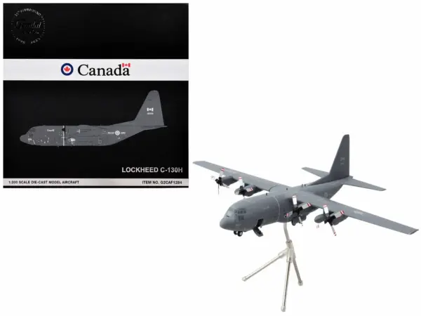 Lockheed C-130H Hercules Transport Aircraft "Royal Canadian Air Force" (130333) Gray "Gemini 200" Series 1/200 Diecast Model Airplane by GeminiJets #1