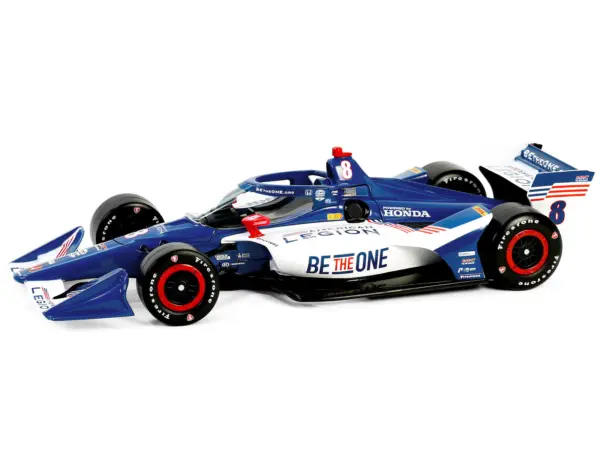 Dallara IndyCar #8 Linus Lundqvist "The American Legion" Chip Ganassi Racing (Road Course Configuration) "NTT IndyCar Series" (2024) 1/18 Diecast Model Car by Greenlight #2