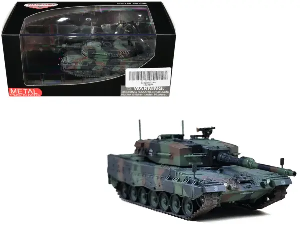 Leopard 2A4 Main Battle Tank with Snorkel "NATO Camouflage" German Army "Armor Premium" Series 1/72 Diecast Model by Panzerkampf #1