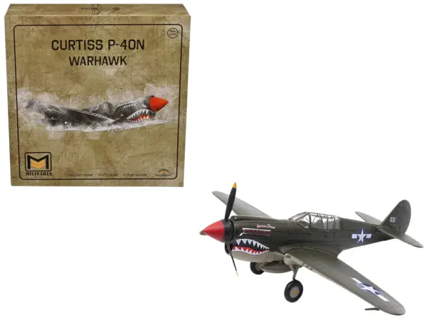 Curtiss P-40N Warhawk Fighter Aircraft "American Dream National Warplane Museum" United States Army Air Forces 1/72 Diecast Model by Militaria Die Cast #1