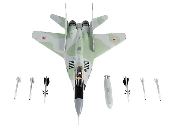 Mikoyan MiG-29S Fulcrum-C Fighter Aircraft "Hero of Russia General Sulambek Oskanov Lipetsk AB Russia" (2018) Russian Air Force 1/72 Diecast Model by JC Wings #4