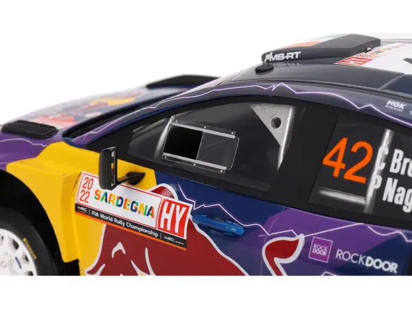 Ford Puma Rally1 #42 Craig Breen - Paul Nagle "M-Sport Ford WRT" 2nd Place "Rally Italia Sardegna" (2022) 1/18 Model Car by Top Speed #2