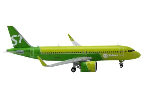 Airbus A320neo Commercial Aircraft "S7 Airlines" (RA-73428) Green Two-Tone 1/400 Diecast Model Airplane by GeminiJets #3