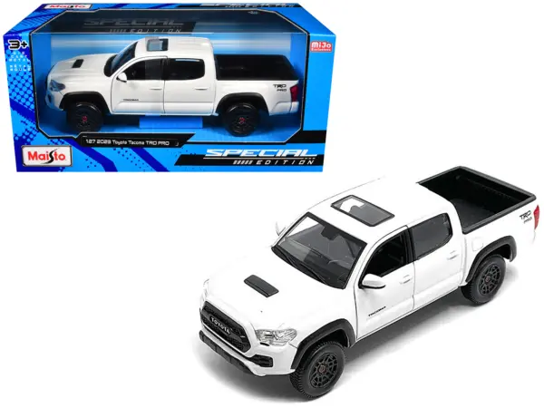 2023 Toyota Tacoma TRD PRO Pickup Truck White with Sunroof "Special Edition" Series 1/27 Diecast Model Car by Maisto #1