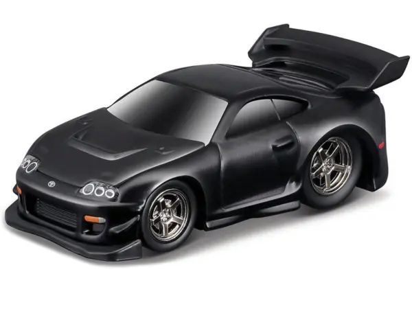 1995-97 Toyota Supra (MK4) Matt Black 1/64 Diecast Model Car by Muscle Machines #2