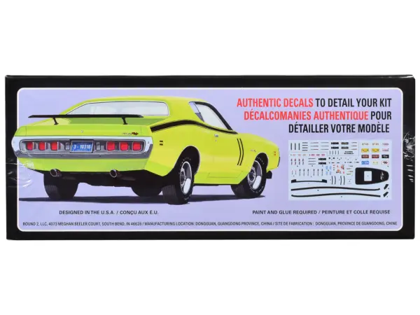 Skill 2 Model Kit 1971 Dodge Charger R/T 1/25 Scale Model by AMT #3