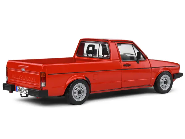 1983 Volkswagen Caddy MK 1 Pickup Truck Mars Red 1/18 Diecast Model Car by Solido #5