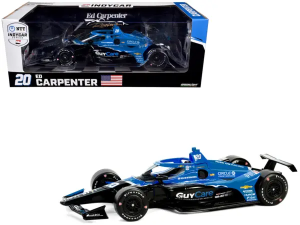Dallara IndyCar #20 Ed Carpenter "Guy Care" Ed Carpenter Racing "NTT IndyCar Series" (2024) 1/18 Diecast Model Car by Greenlight #1