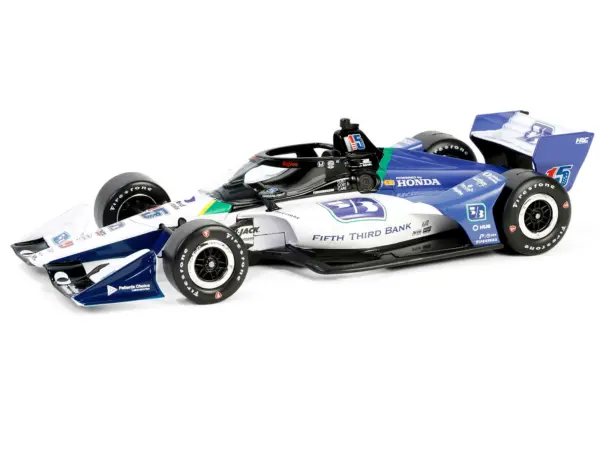 Dallara IndyCar #15 Graham Rahal "Fifth Third Bank" Rahal Letterman Lanigan Racing (Road Course Configuration) "NTT IndyCar Series" (2024) 1/18 Diecast Model Car by Greenlight #2