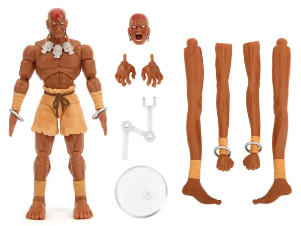 Dhalsim 6" Moveable Figure with Alternate Head and Limbs "Ultra Street Fighter II: The Final Challengers" (2017) Video Game Model by Jada #2