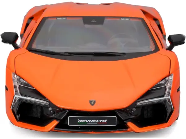 Lamborghini Revuelto Orange "Italian Design" Series 1/24 Diecast Model Car by Bburago #4