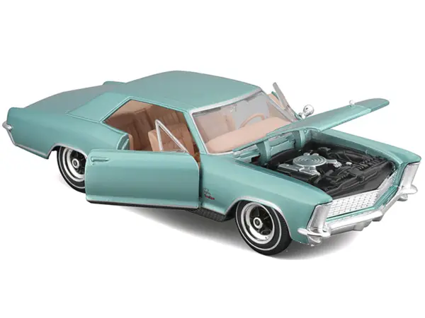 1965 Buick Riviera Gran Sport Light Blue Metallic "Special Edition" Series 1/26 Diecast Model Car by Maisto #2