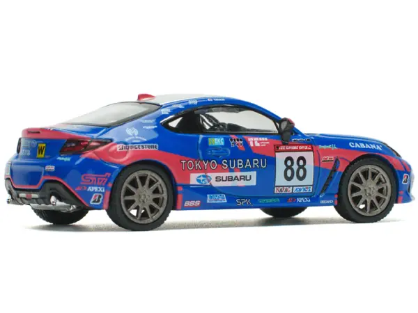 Subaru BRZ #88 Blue with Graphics "Tokyo Subaru Racing" 1/64 Diecast Model Car by Pop Race #3