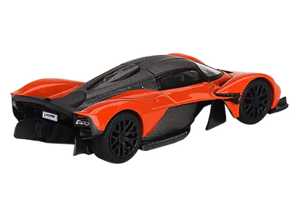 Aston Martin Valkyrie Maximum Orange with Carbon Top Limited Edition to 2640 pieces Worldwide 1/64 Diecast Model Car by Mini GT #3