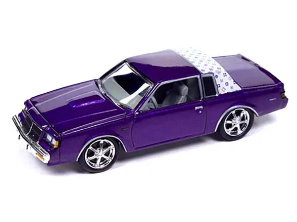 1987 Buick Regal T-Type Purple Metallic Limited Edition to 3600 pieces Worldwide 1/64 Diecast Model Car by Johnny Lightning #2