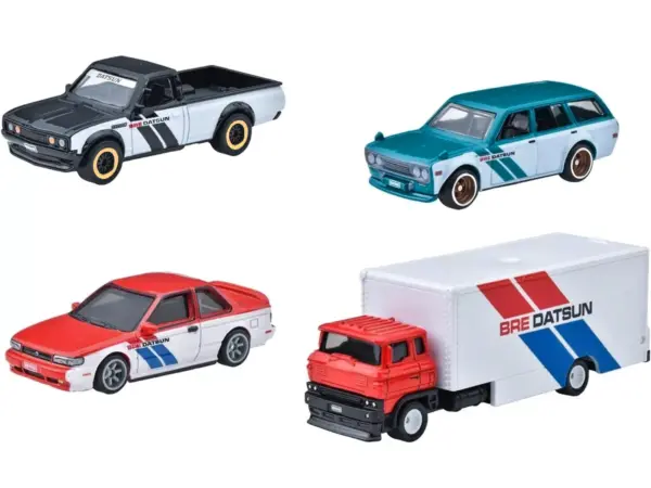 "BRE" Set of 4 pieces Series Hot Wheels "Premium" 2024 Series U Diecast Model Cars by Hot Wheels #2