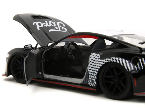 2024 Ford Mustang Dark Horse Black with White Top and "Mustang Horse Graphics" "Bigtime Muscle" Series 1/24 Diecast Model Car by Jada #3