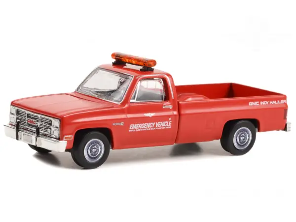 1984 GMC Sierra Pickup Truck "68th Annual Indianapolis 500 Mile Race Emergency Vehicle" Red "Hobby Exclusive" Series 1/64 Diecast Model Car by Greenlight #2
