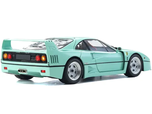 Ferrari F40 Mint Green 1/18 Diecast Model Car by Kyosho #4