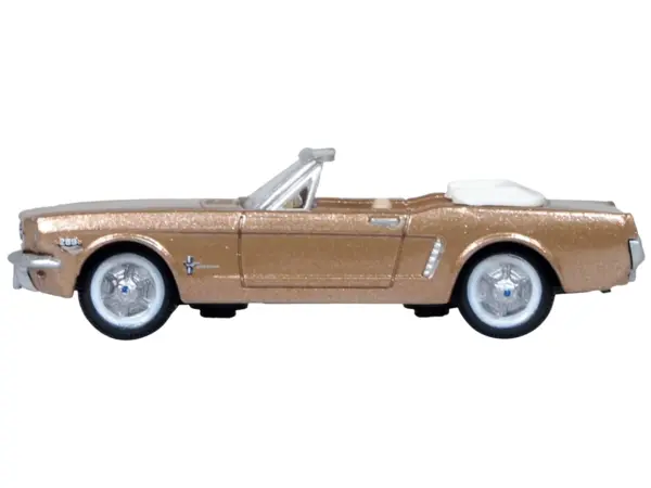 1965 Ford Mustang Convertible Prairie Bronze Metallic 1/87 (HO) Scale Diecast Model Car by Oxford Diecast #2