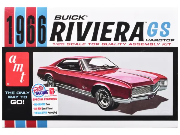Skill 2 Model Kit 1966 Buick Riviera GS 1/25 Scale Model by AMT #1