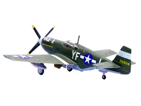 North American P-51B Mustang Aircraft "Ole-II 358th Fighter Squadron 355th Fighter Group Steeple Morden Strafers" (1944) United States Army Air Forces 1/72 Diecast Model Airplane by Legion #3