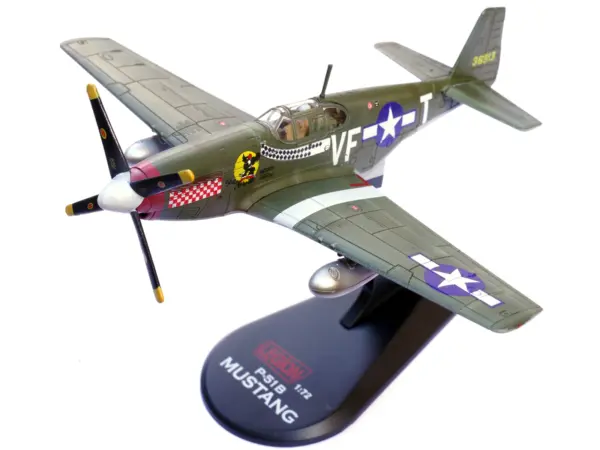 North American P-51B Mustang Aircraft "Shangri-La 336th Fighter Squadron 4th Fighter Group" (1944) United States Army Air Forces 1/72 Diecast Model Airplane by Legion #4