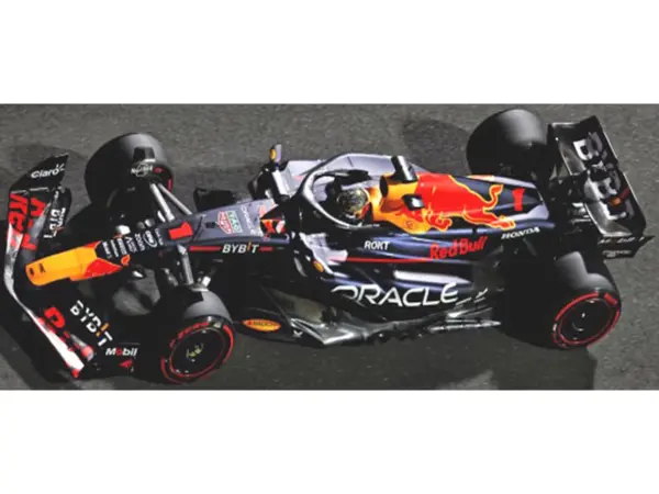 Red Bull Racing RB19 #1 Max Verstappen "Oracle" Winner F1 Formula One "Abu Dhabi GP" (2023) with Driver Limited Edition to 204 pieces Worldwide 1/18 Diecast Model Car by Minichamps #2