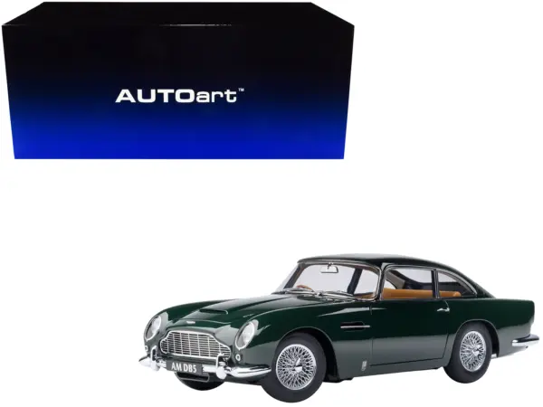 Aston Martin DB5 RHD (Right Hand Drive) British Racing Green 1/18 Model Car by Autoart #1