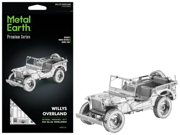 Model Kit Willys Overland Jeep (Challenging Difficulty) Steel Model by Metal Earth #1