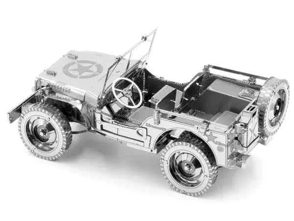 Model Kit Willys Overland Jeep (Challenging Difficulty) Steel Model by Metal Earth #3