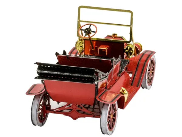 Model Kit 1908 Ford Model T Red (Moderate Difficulty) Steel Model by Metal Earth #3
