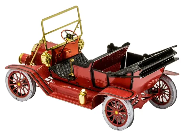 Model Kit 1908 Ford Model T Red (Moderate Difficulty) Steel Model by Metal Earth #4