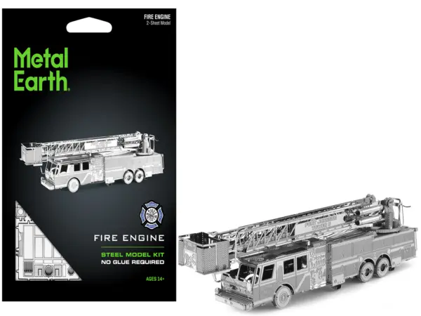 Model Kit Fire Engine "Fort Johnson Tower 6" (Moderate Difficulty) Steel Model by Metal Earth #1